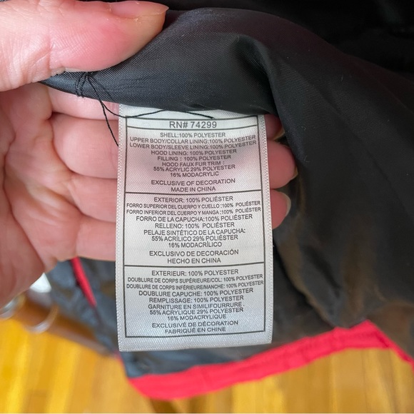 Madden Girl Red Parka Hooded Fur Winter Jacket - Picture 7 of 10